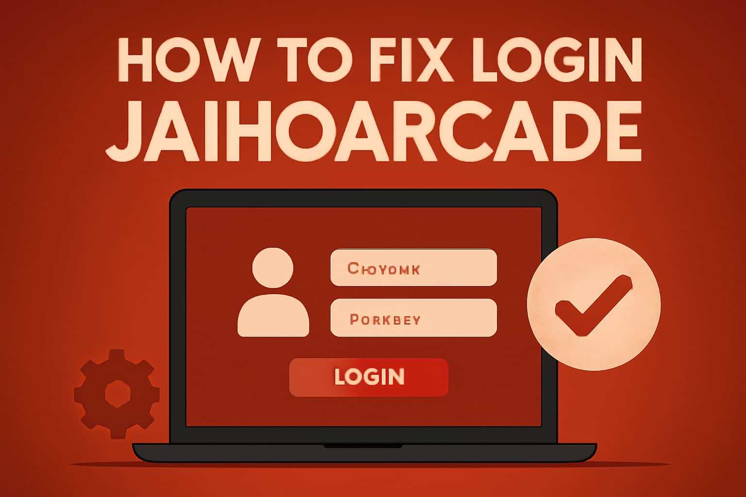 An informative scene depicting login troubleshooting for JaihoArcade.