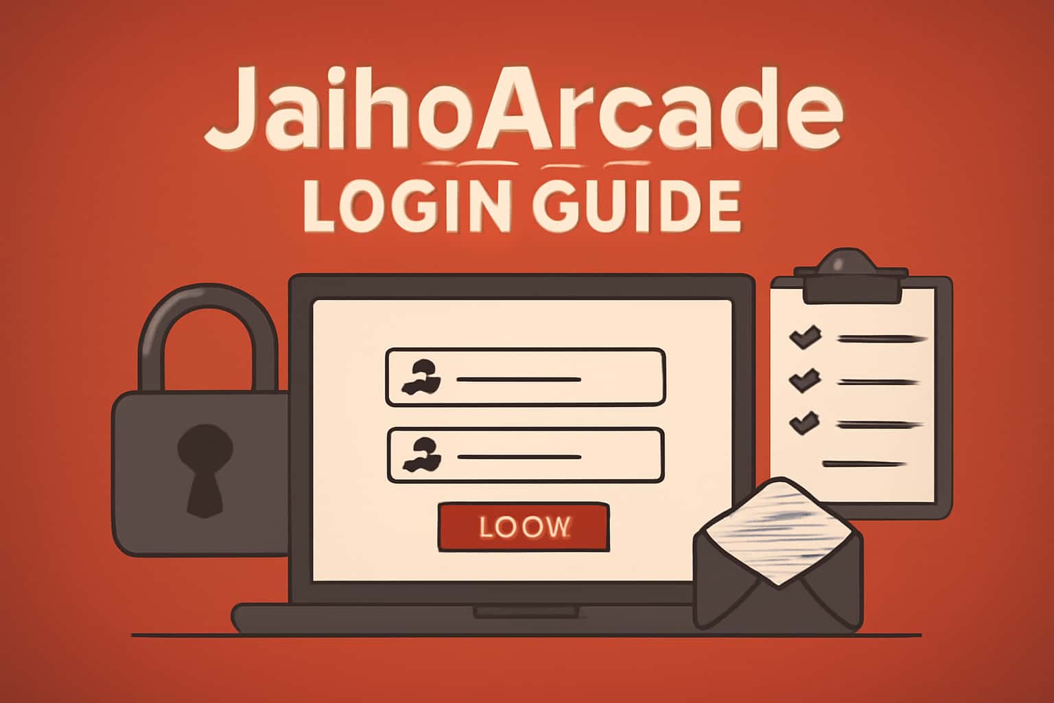 An informative visual representation of JaihoArcade Login Guide.