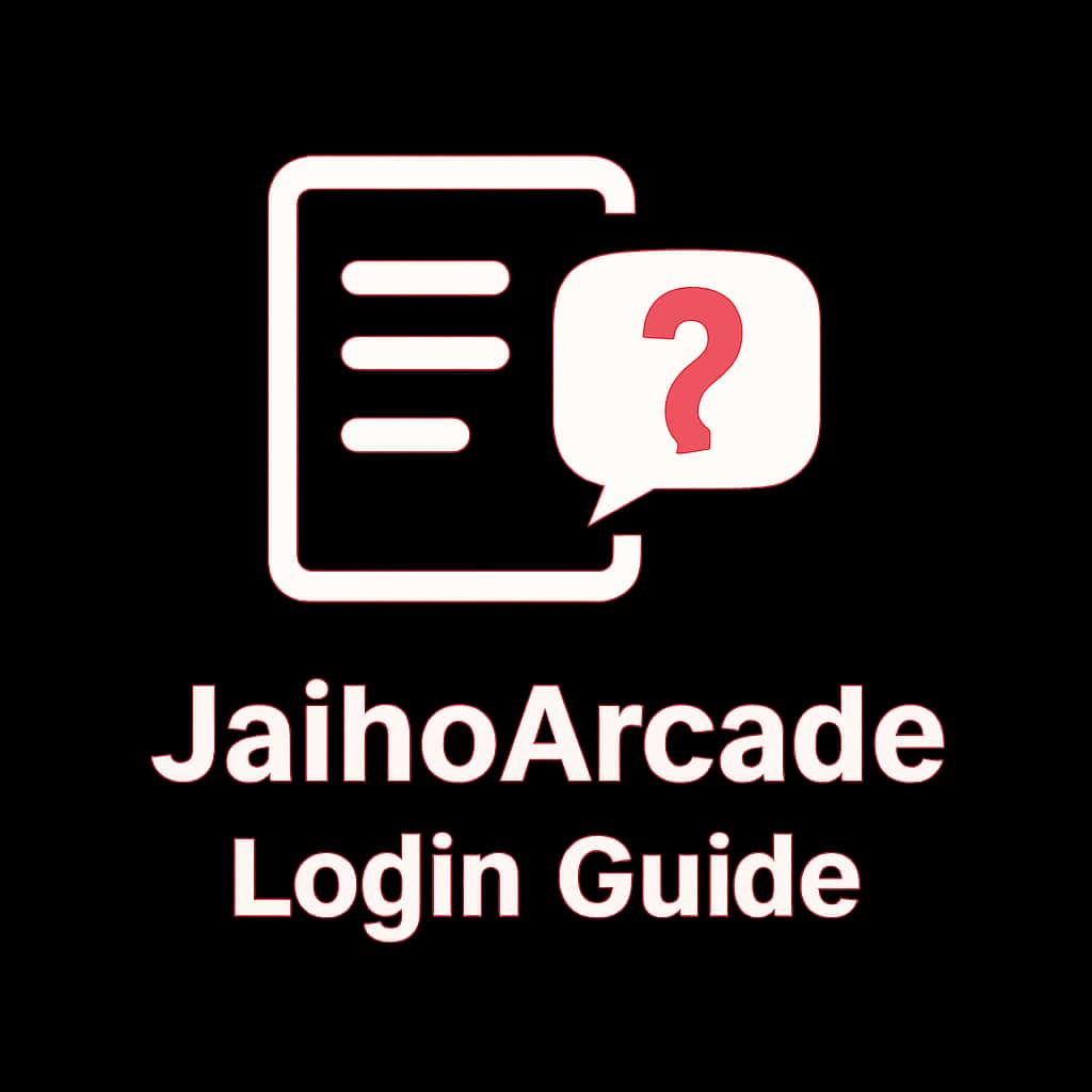 A badge design for JaihoArcade Login Guide.