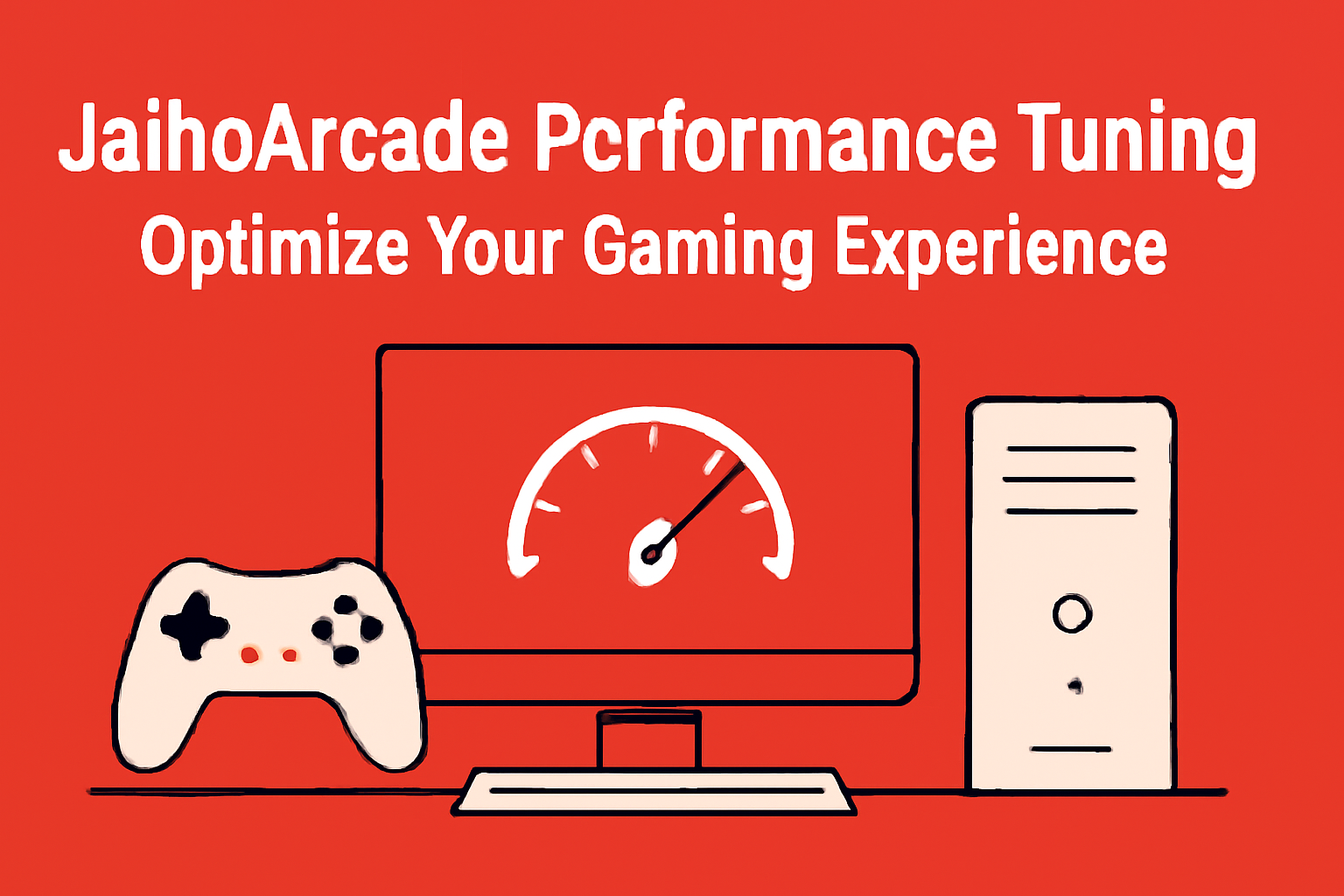 An informational scene illustrating the Optimized JaihoArcade Experience