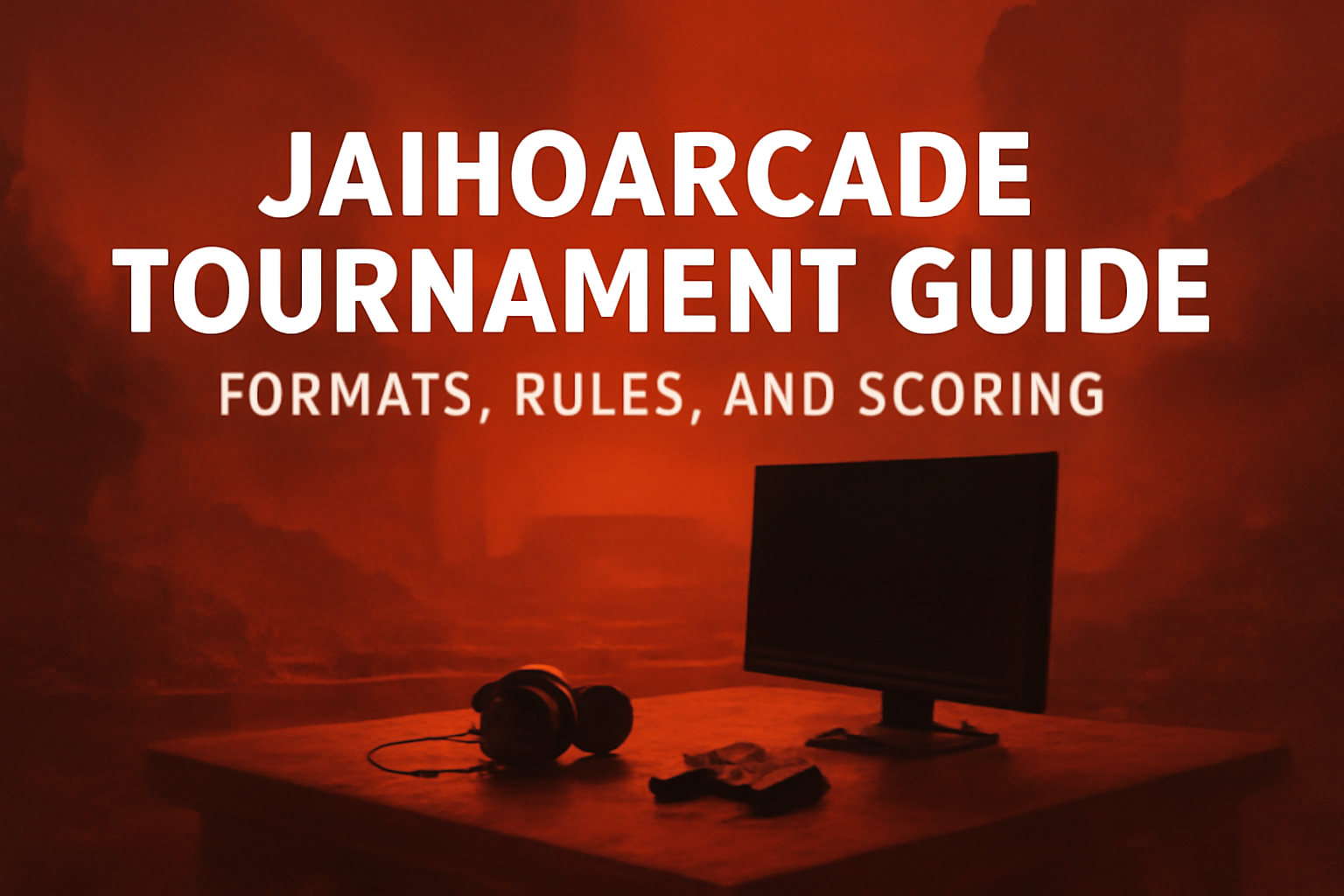 An informational scene illustrating the Optimized JaihoArcade Experience