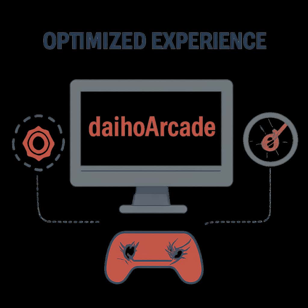 An educational diagram about the Optimized JaihoArcade Experience