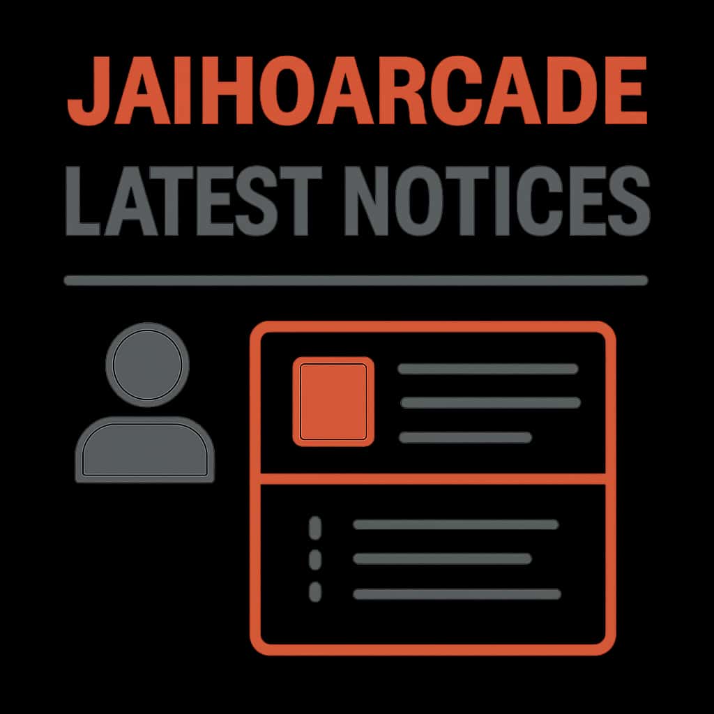 An educational diagram related to the Latest JaihoArcade Notices.
