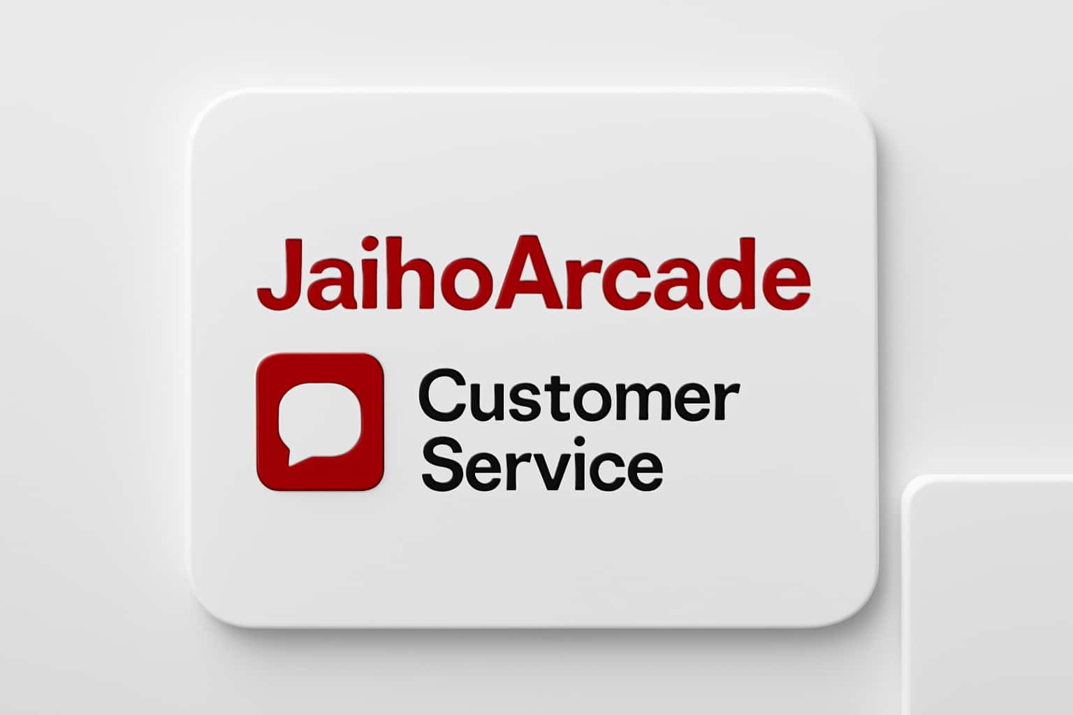 JaihoArcade Customer Service Interface